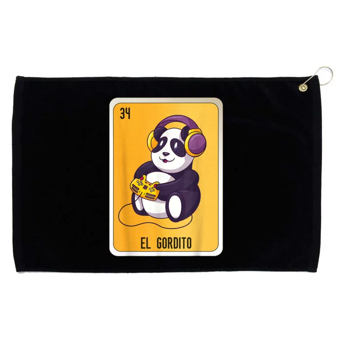 El Gordito Mexican Lottery Bingo Cards Grommeted Golf Towel