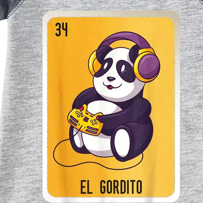 El Gordito Mexican Lottery Bingo Cards Infant Baby Jersey Bodysuit