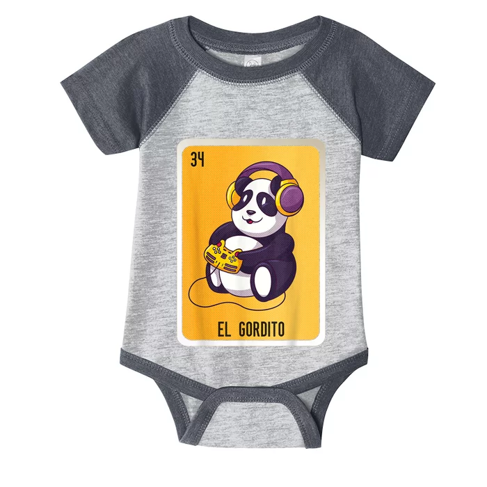 El Gordito Mexican Lottery Bingo Cards Infant Baby Jersey Bodysuit