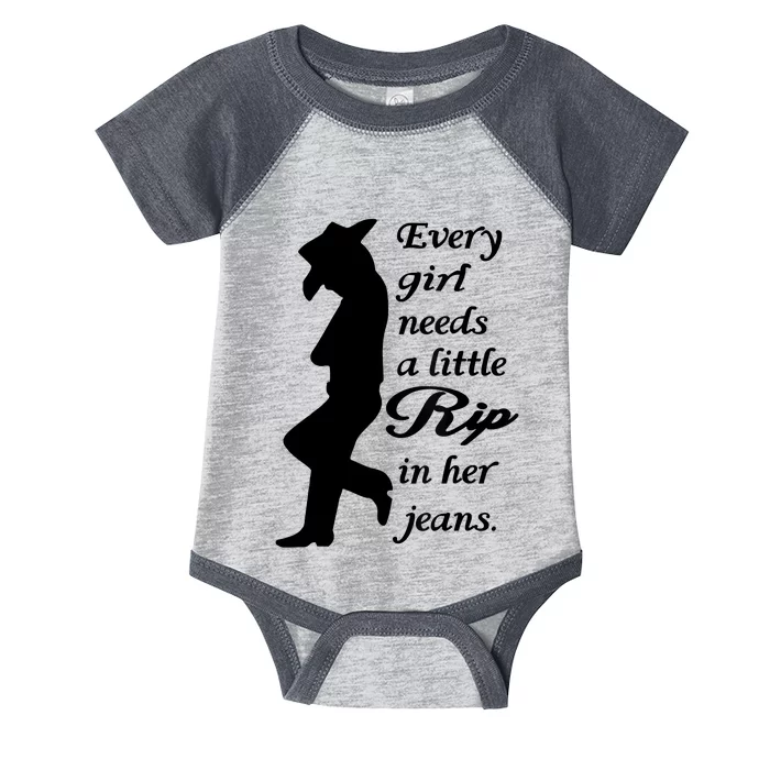 Every Girl Needs A Little Rip In Her Jeans Infant Baby Jersey Bodysuit