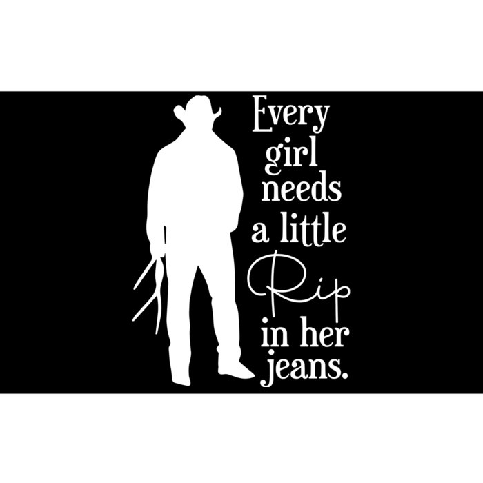 Every Girl Needs A Little Rip In Her Jeans Bumper Sticker