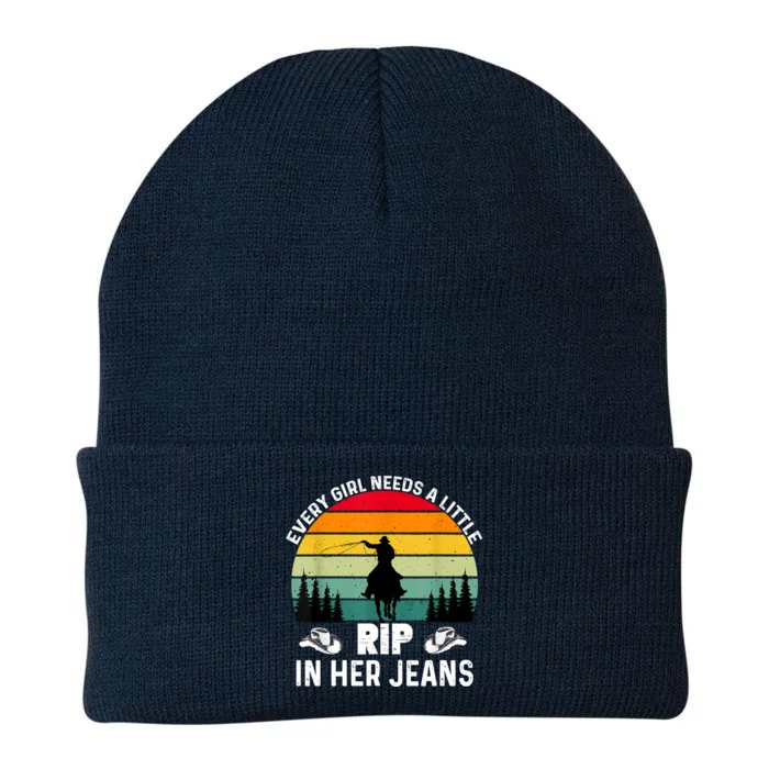 Every Girl Needs A Little Rip In Her Jeans Knit Cap Winter Beanie