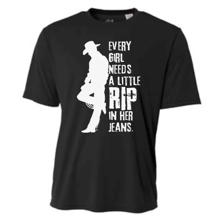 Every Girl Needs A Little Rip In Her Jeans Cooling Performance Crew T-Shirt