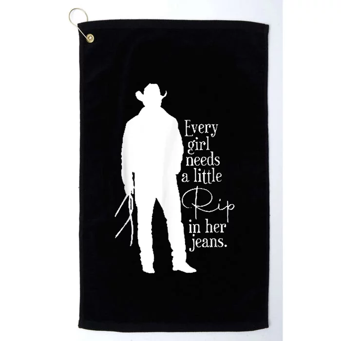 Every Girl Needs A Little Rip In Her Jeans Meme Every Girl Needs A Little Platinum Collection Golf Towel