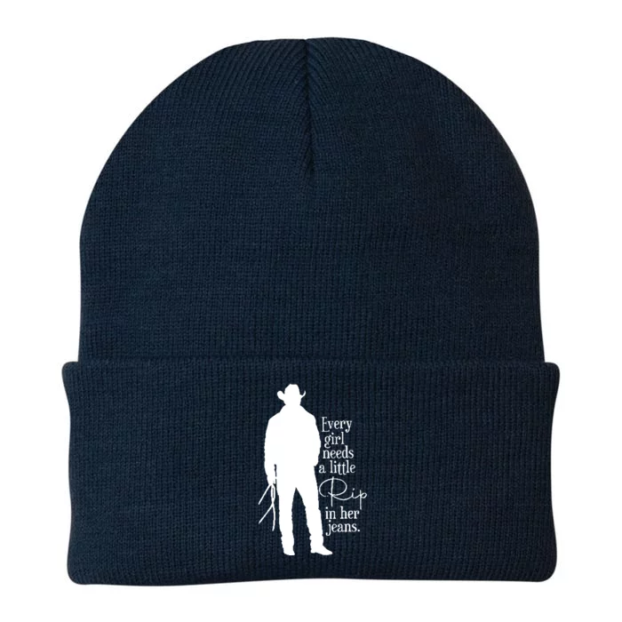 Every Girl Needs A Little Rip In Her Jeans Knit Cap Winter Beanie