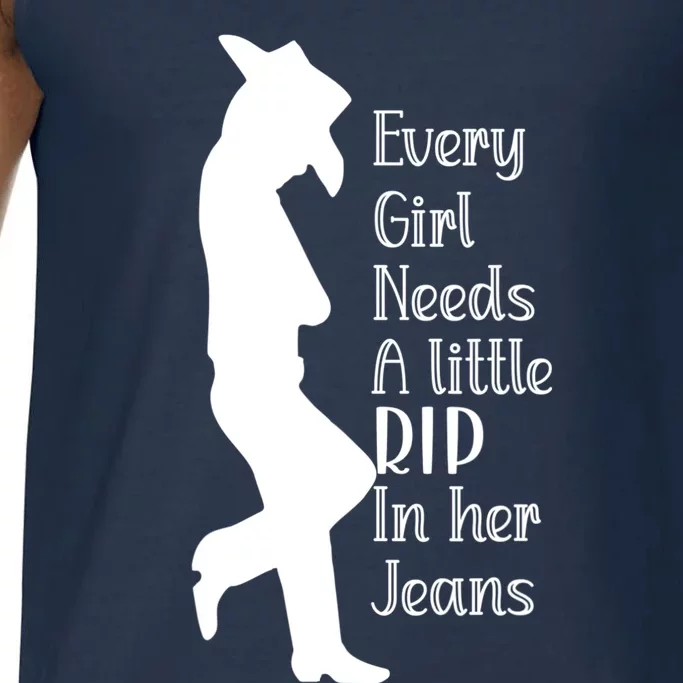 Every Girl Needs A Little Rip In Her Jeans Comfort Colors® Tank Top