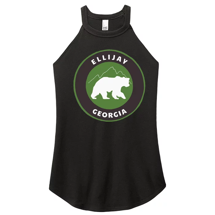 Ellijay Georgia Outdoors Ga Bear Mountains Badge Women’s Perfect Tri Rocker Tank