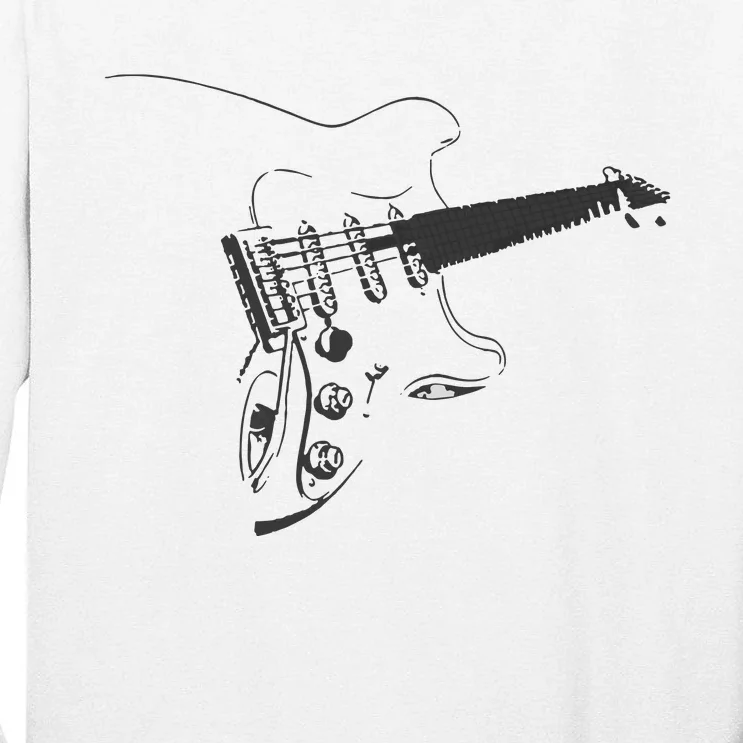 Electric Guitar Player Tall Long Sleeve T-Shirt