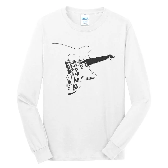 Electric Guitar Player Tall Long Sleeve T-Shirt