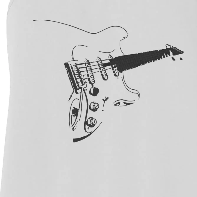 Electric Guitar Player Women's Racerback Tank