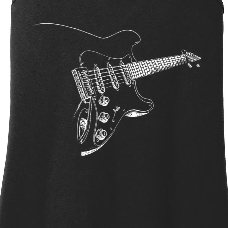 Electric Guitar Player Gift Ladies Essential Tank