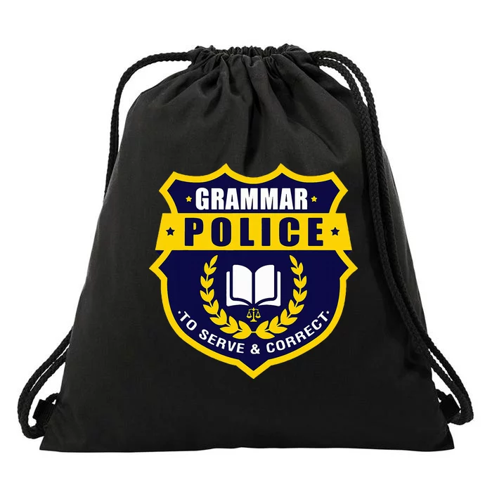 English Grammar Police Drawstring Bag