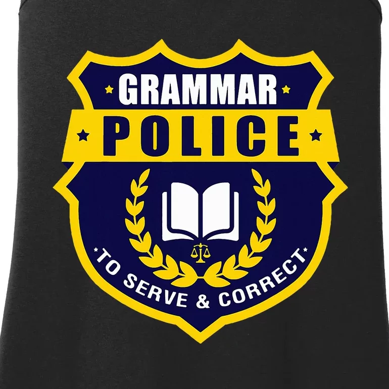 English Grammar Police Ladies Essential Tank