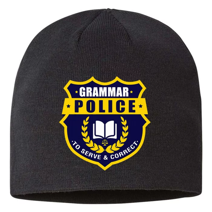 English Grammar Police 8 1/2in Sustainable Knit Beanie