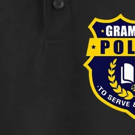 English Grammar Police Dry Zone Grid Performance Polo