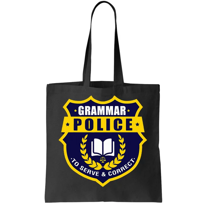 English Grammar Police Tote Bag