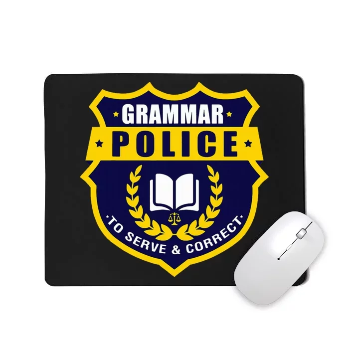 English Grammar Police Mousepad