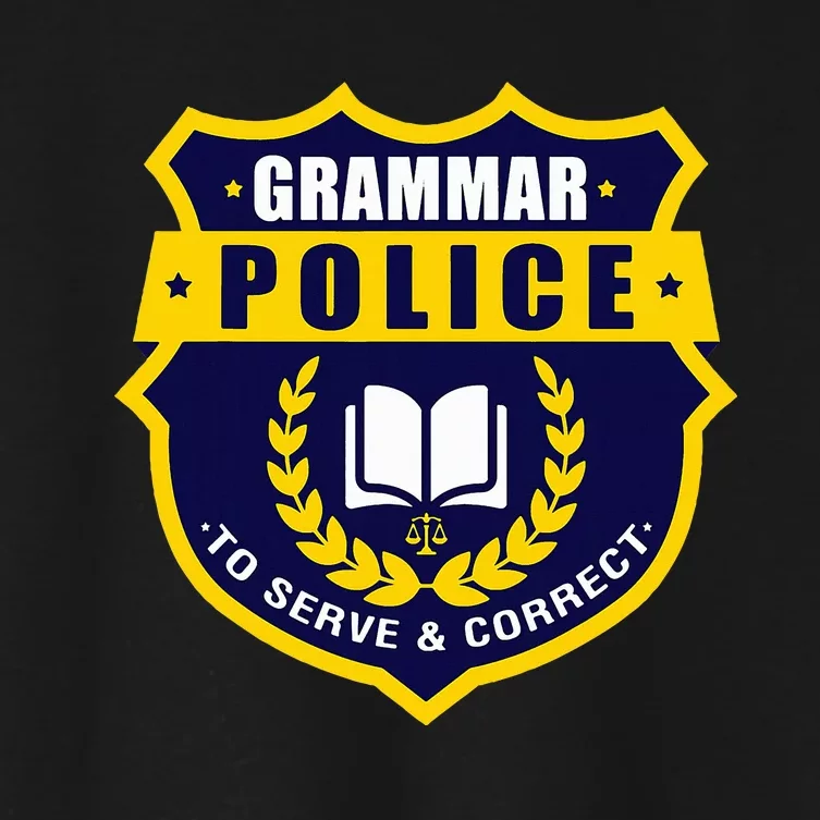 English Grammar Police Women's Crop Top Tee