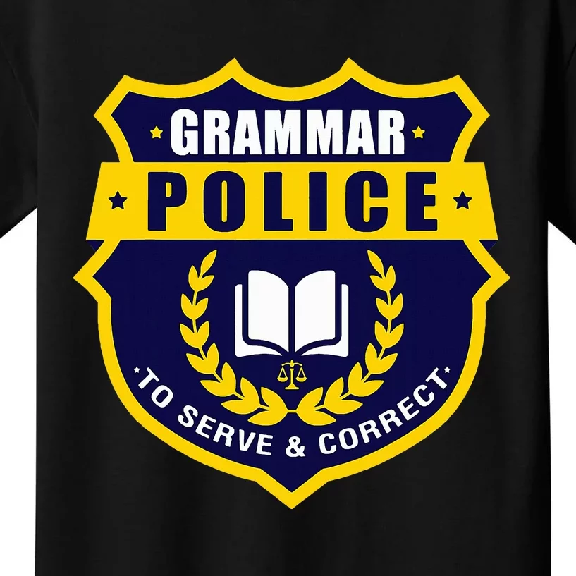 English Grammar Police Kids T-Shirt