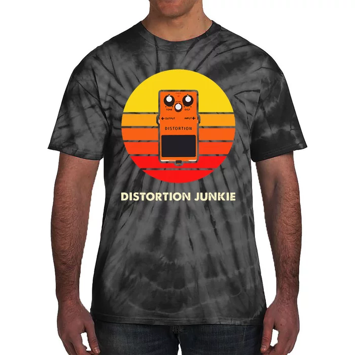 Electric Guitar Player Distortion Pedal Gift Tie-Dye T-Shirt