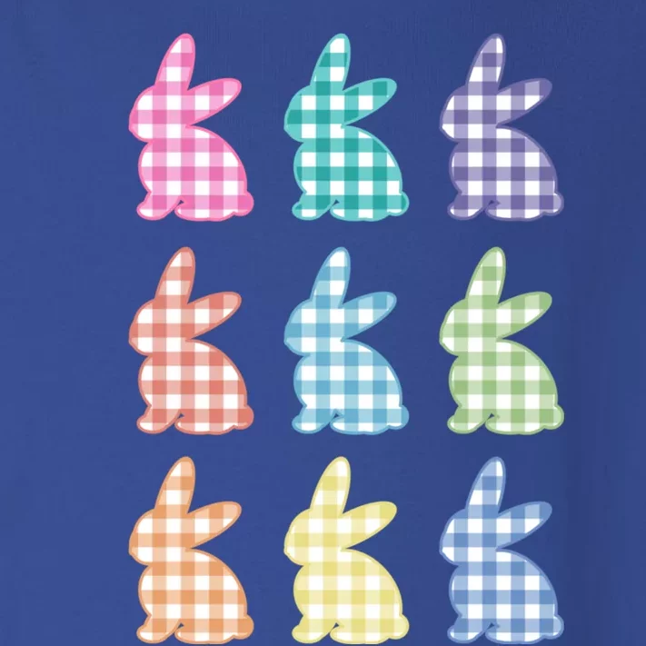 Easter Gift Plaid Easter Bunny Gingham Great Gift Toddler Long Sleeve Shirt