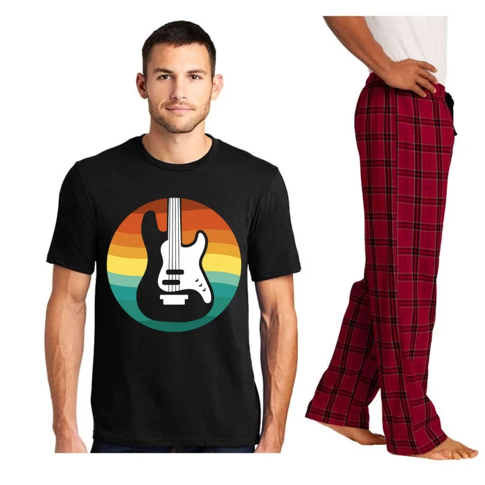 Electric Guitar Retro Sunset Pajama Set