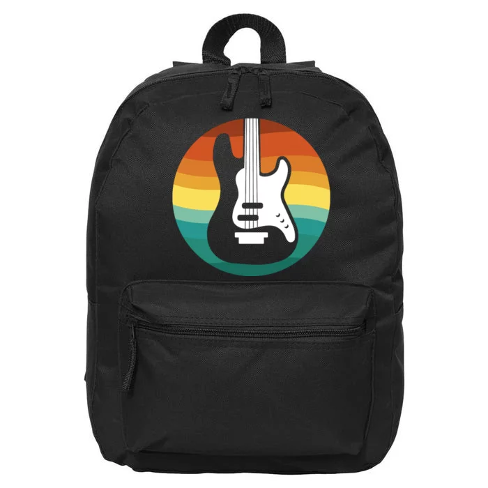 Electric Guitar Retro Sunset 16 in Basic Backpack