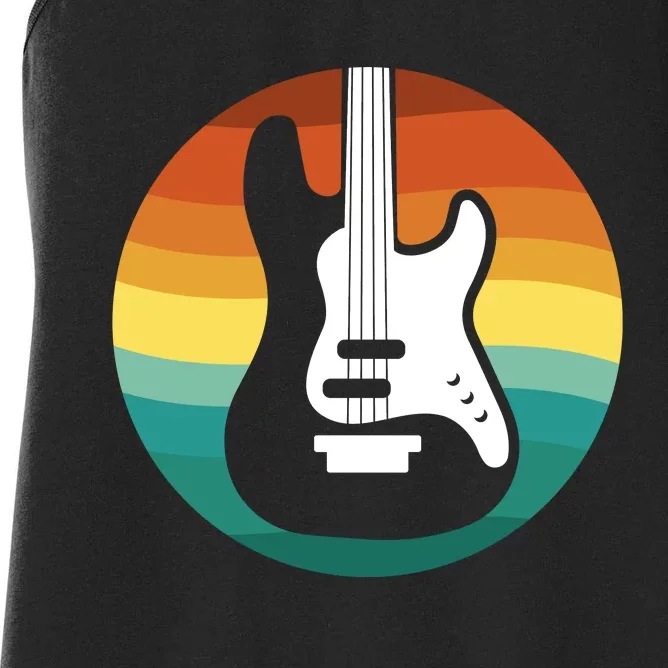 Electric Guitar Retro Sunset Women's Racerback Tank