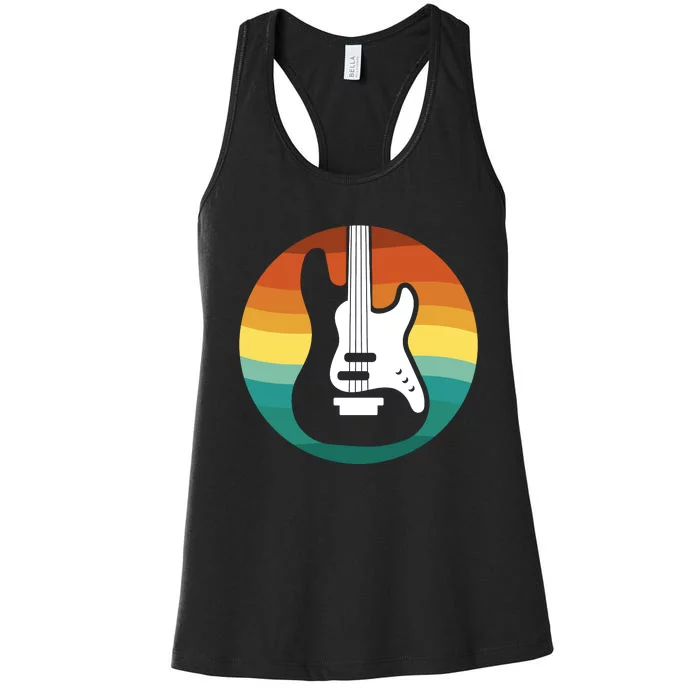 Electric Guitar Retro Sunset Women's Racerback Tank