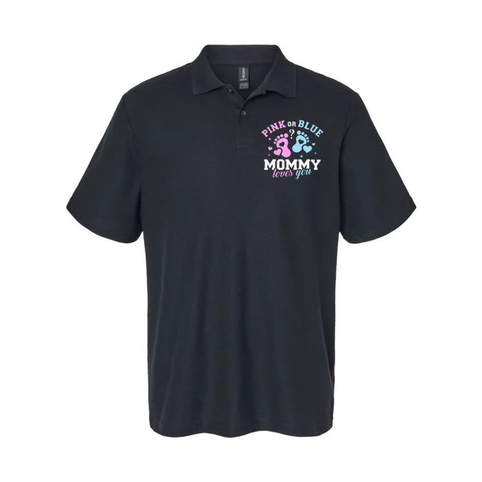 Exciting Gender Reveal Surprise for Expecting Mothers Softstyle Adult Sport Polo