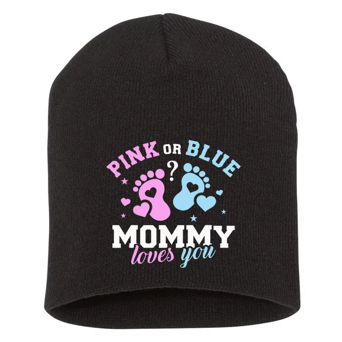 Exciting Gender Reveal Surprise for Expecting Mothers Short Acrylic Beanie