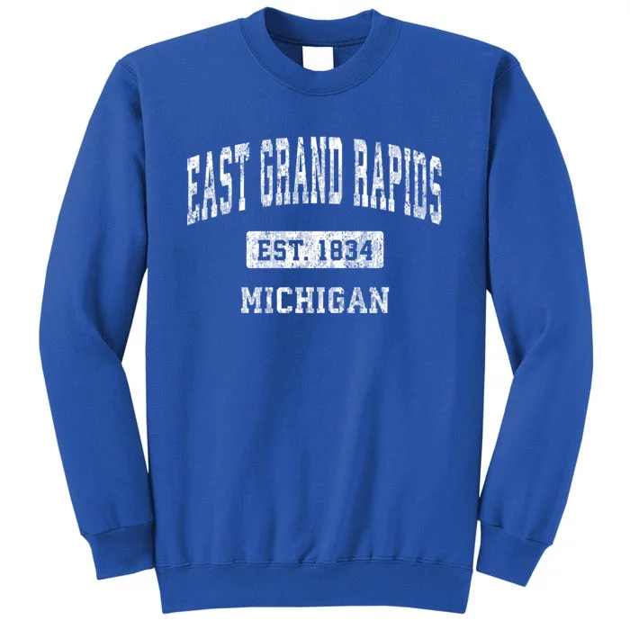 East Grand Rapids Michigan Mi Vintage Established Sports Sweatshirt