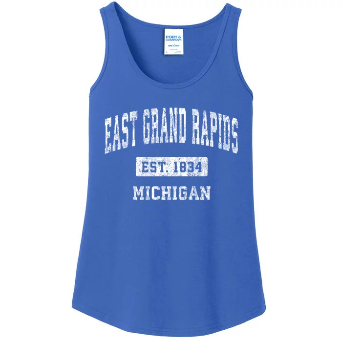 East Grand Rapids Michigan Mi Vintage Established Sports Ladies Essential Tank