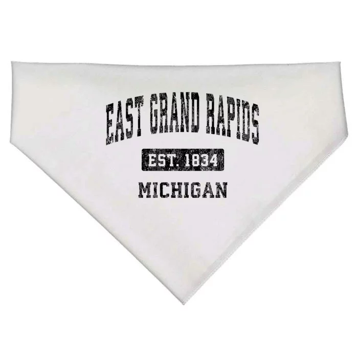 East Grand Rapids Michigan Mi Vintage Established Sports USA-Made Doggie Bandana