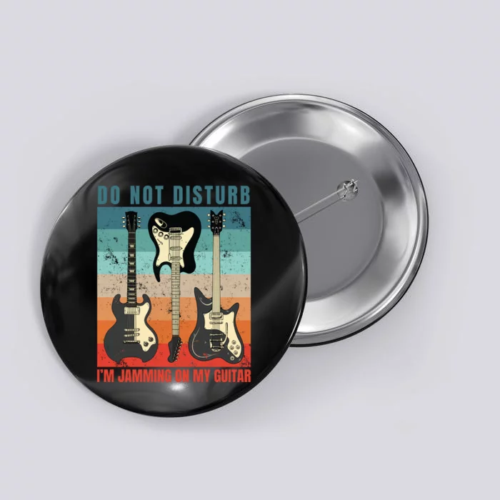 Electric Guitars Retro Sunset Button