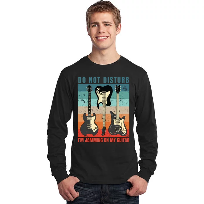 Electric Guitars Retro Sunset Tall Long Sleeve T-Shirt