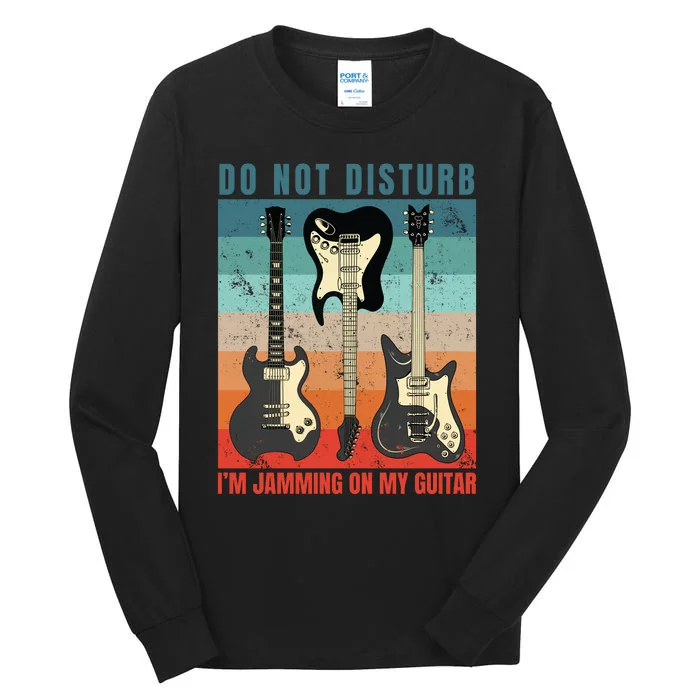 Electric Guitars Retro Sunset Tall Long Sleeve T-Shirt