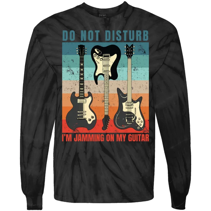 Electric Guitars Retro Sunset Tie-Dye Long Sleeve Shirt