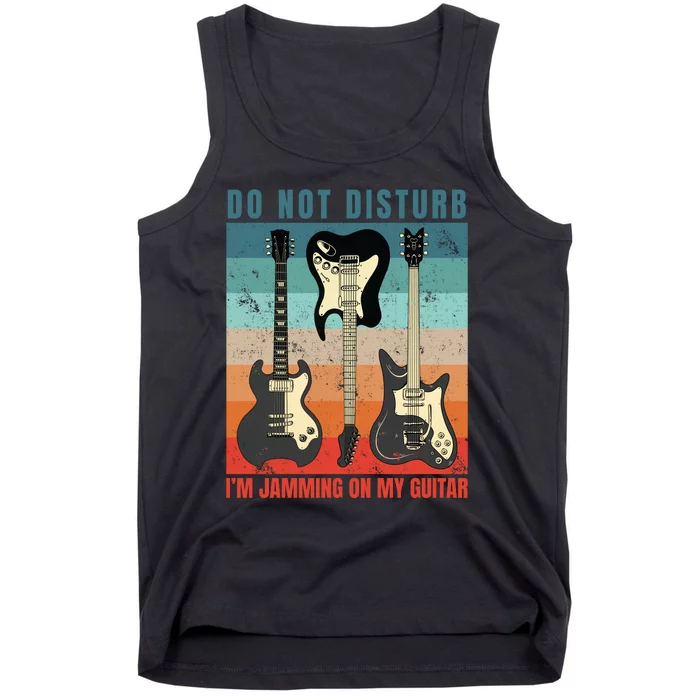 Electric Guitars Retro Sunset Tank Top