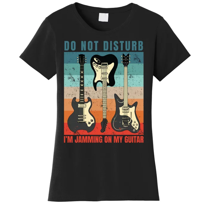 Electric Guitars Retro Sunset Women's T-Shirt