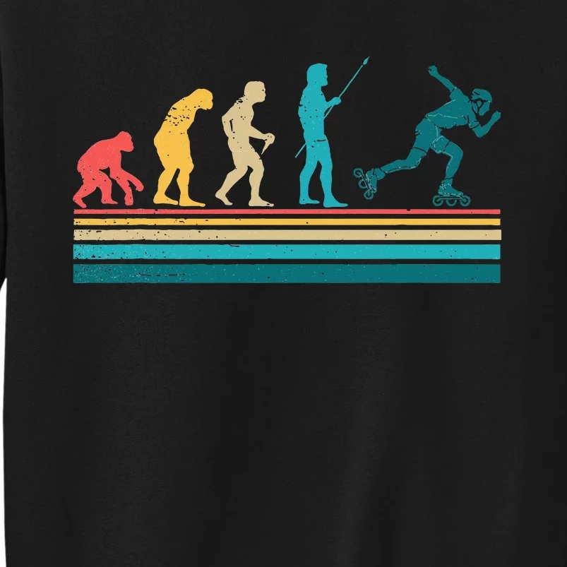 Evolution Graphic Roller Skates Roller Skating Inline Skates Tall Sweatshirt