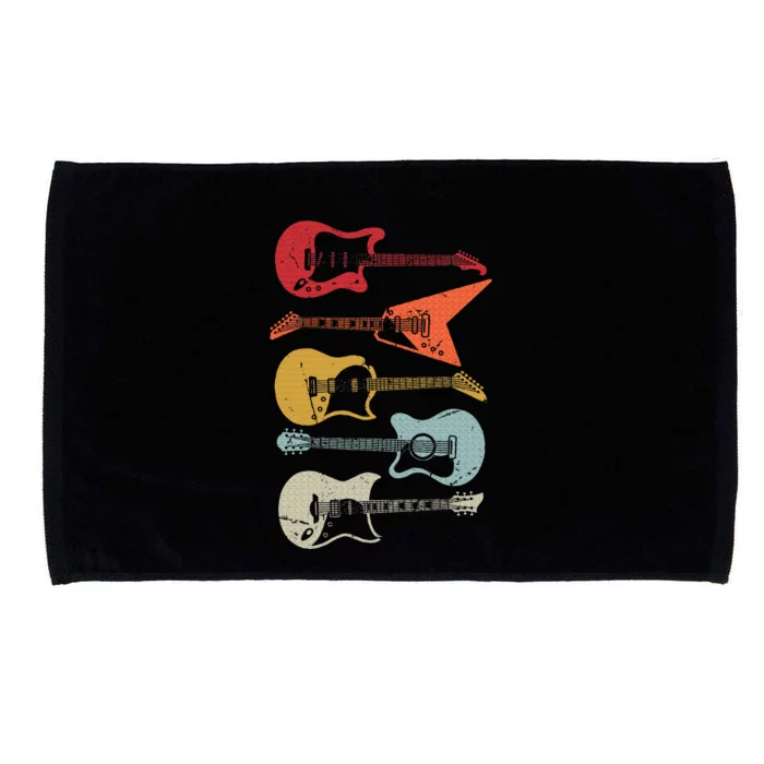 Electric Guitar Retro Acoustic Guitarist Vintage Microfiber Hand Towel