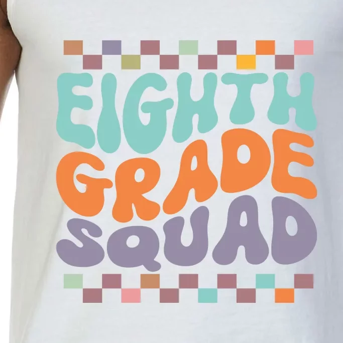 Eighth Grade Squad Retro Groovy Happy First Day Of School Gift Comfort Colors® Tank Top