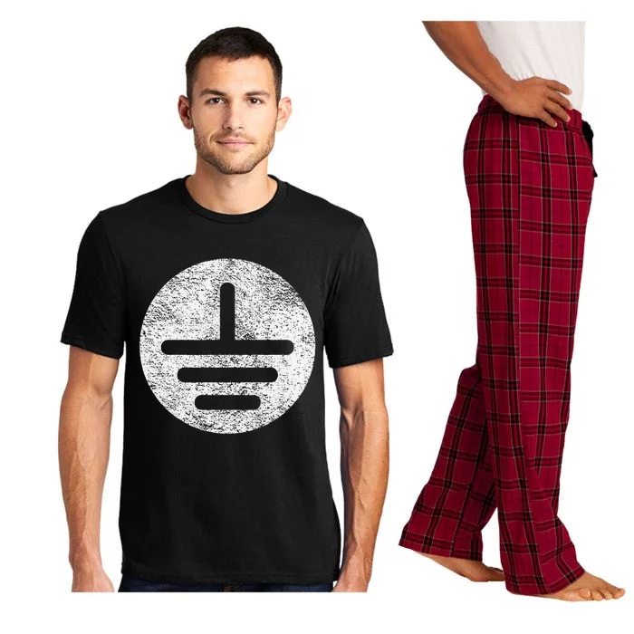 Electrical Ground Symbol Stay Grounded Electric Tech Pajama Set