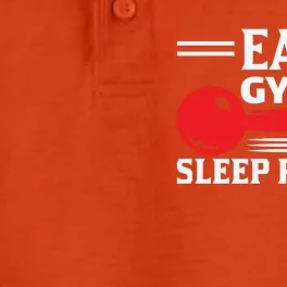 Eat Gym Sleep Repeat Gym Workout Gift Dry Zone Grid Performance Polo