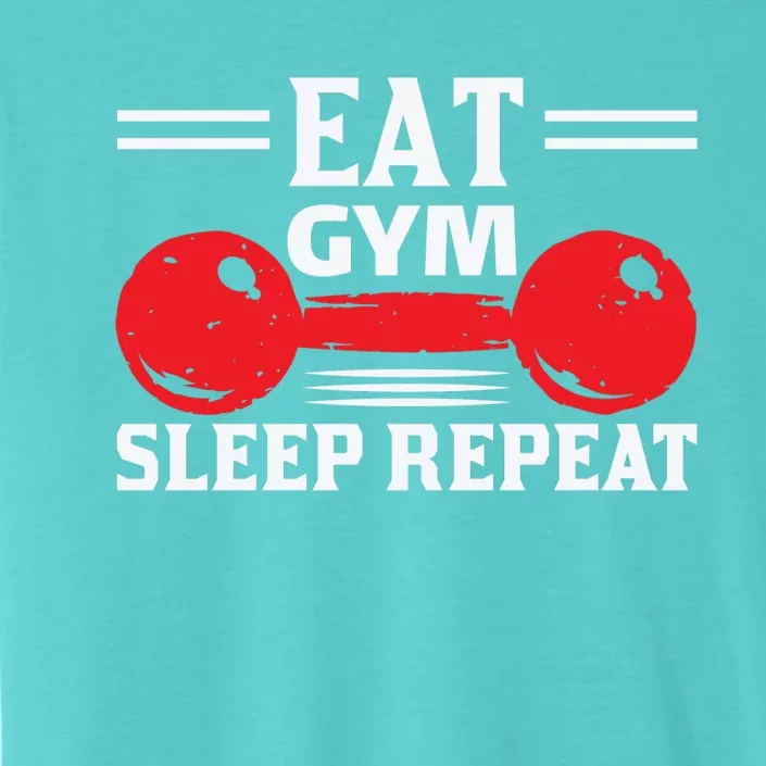 Eat Gym Sleep Repeat Gym Workout Gift ChromaSoft Performance T-Shirt