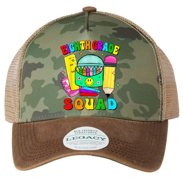 Eighth Grade Squad 8th Grade Team Back To School Boy Girl Legacy Tie Dye Trucker Hat