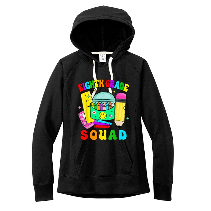 Eighth Grade Squad 8th Grade Team Back To School Boy Girl Women's Fleece Hoodie