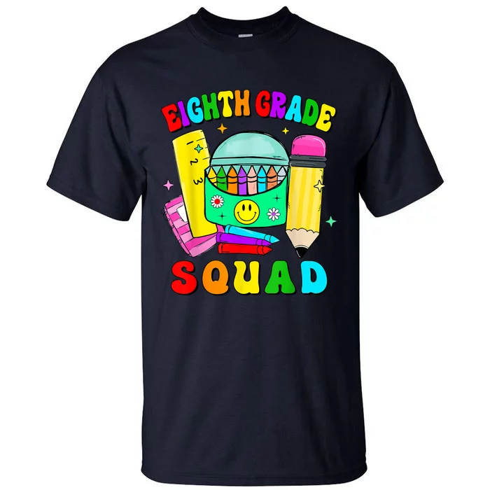 Eighth Grade Squad 8th Grade Team Back To School Boy Girl Tall T-Shirt