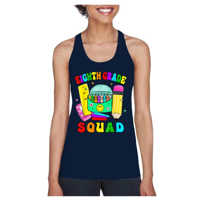 Eighth Grade Squad 8th Grade Team Back To School Boy Girl Women's Racerback Tank